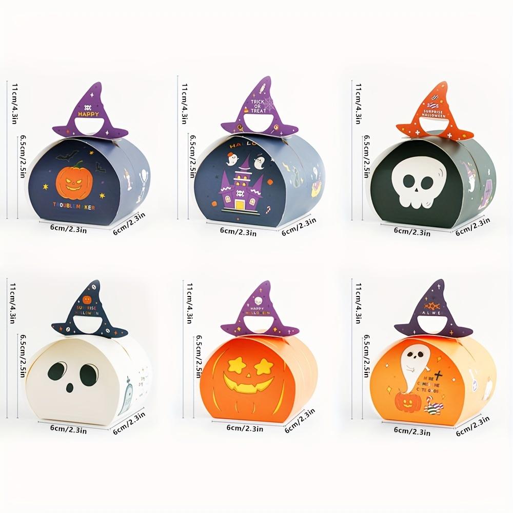 10 Stück Halloween Süßigkeitenboxen Kürbisform Trick or Treat Keksdose Partygeschenk Verpackungsmaterialien Schokoladenverpackung Geschenktüte