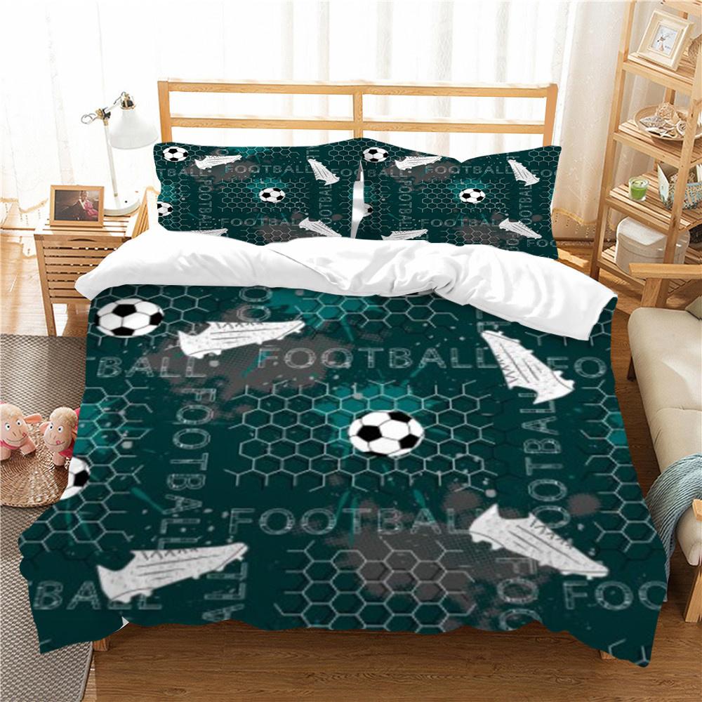Football 3D Print Bedding Cover Set Luxury Home Bedclothes Unique Design Bedding Covers Comforter Bedding Suit