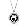 In-Stock Aromatherapy Hollow Diamond Pendant Necklace