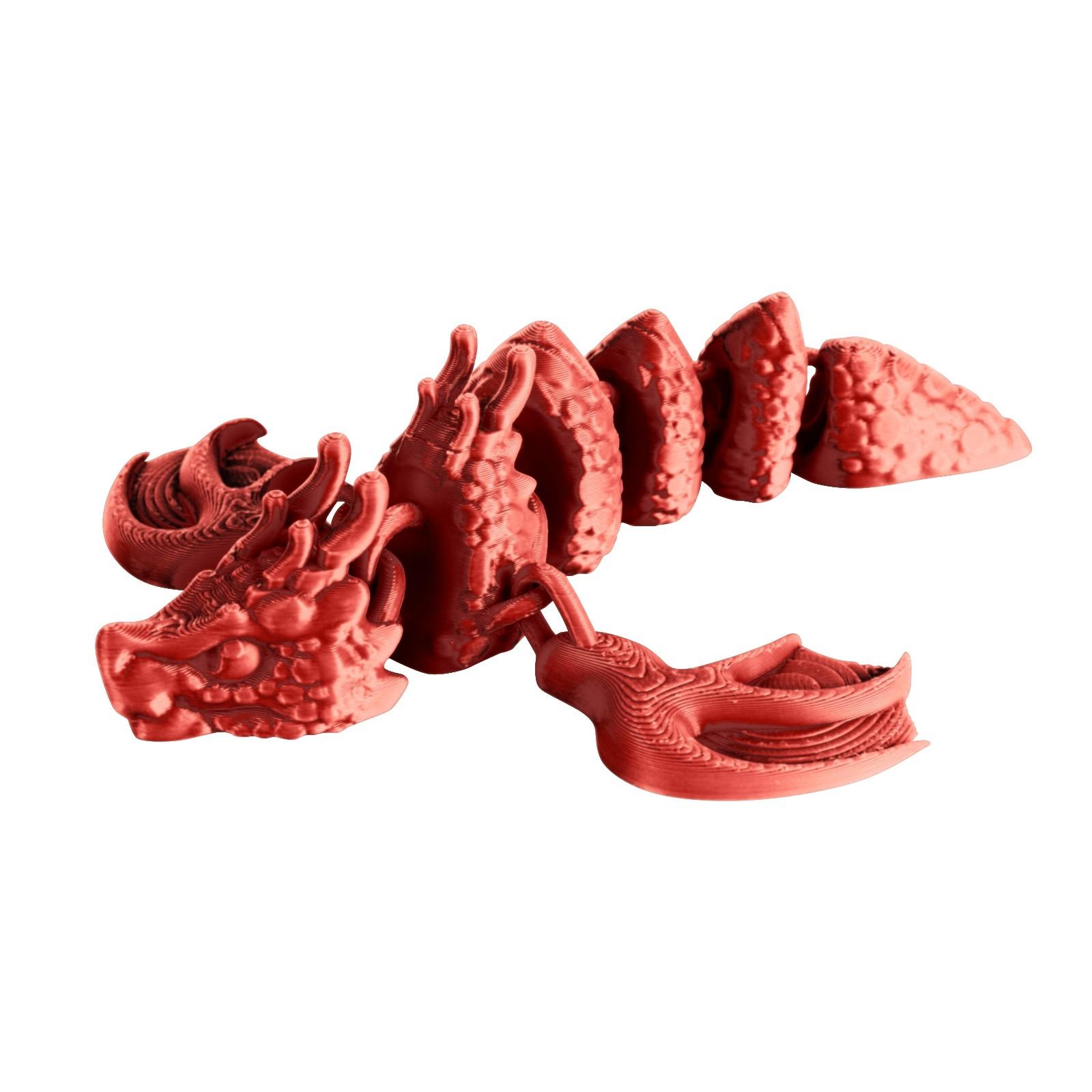 

3D-печатный дракон 3D-печатный шарнирный МИНИ-дракон Игрушка-дракон из кристалла Игрушки для взрослых и детей Таинственный дракон One Size киноварь