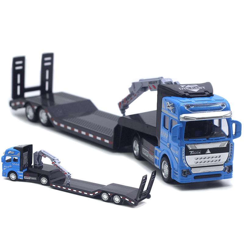 

1: 50 Сплав Городской Бортовой Транспортный Средство, Несколько Прицепов, 33см Модель Автомобиля, Автовышка, Экскаватор