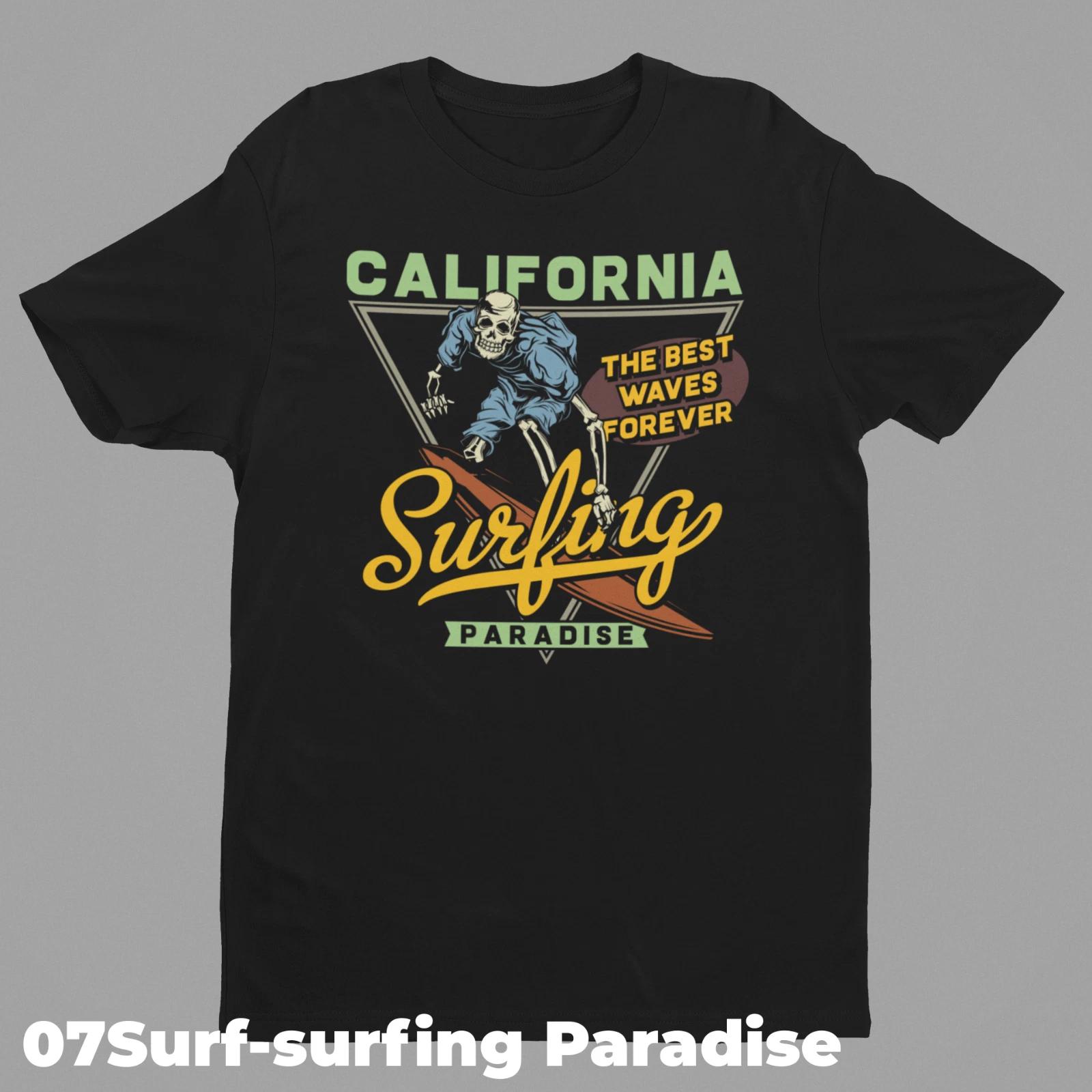 Surfing Retro T-Shirt Designs 07SURF-Surfing Paradise 4XL