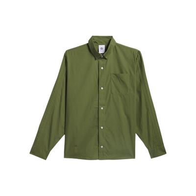 Originals Shmoofoil Mygtukais Sportiniai Ilgomis Rankovėmis Marškiniai Unisex Viršutiniai Drabužiai Wild-Pine IU0081