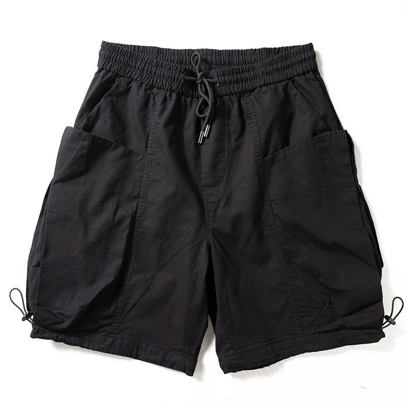 Pure Cotton Casual Japanese-Style Retro Wide-Leg Workwear Shorts