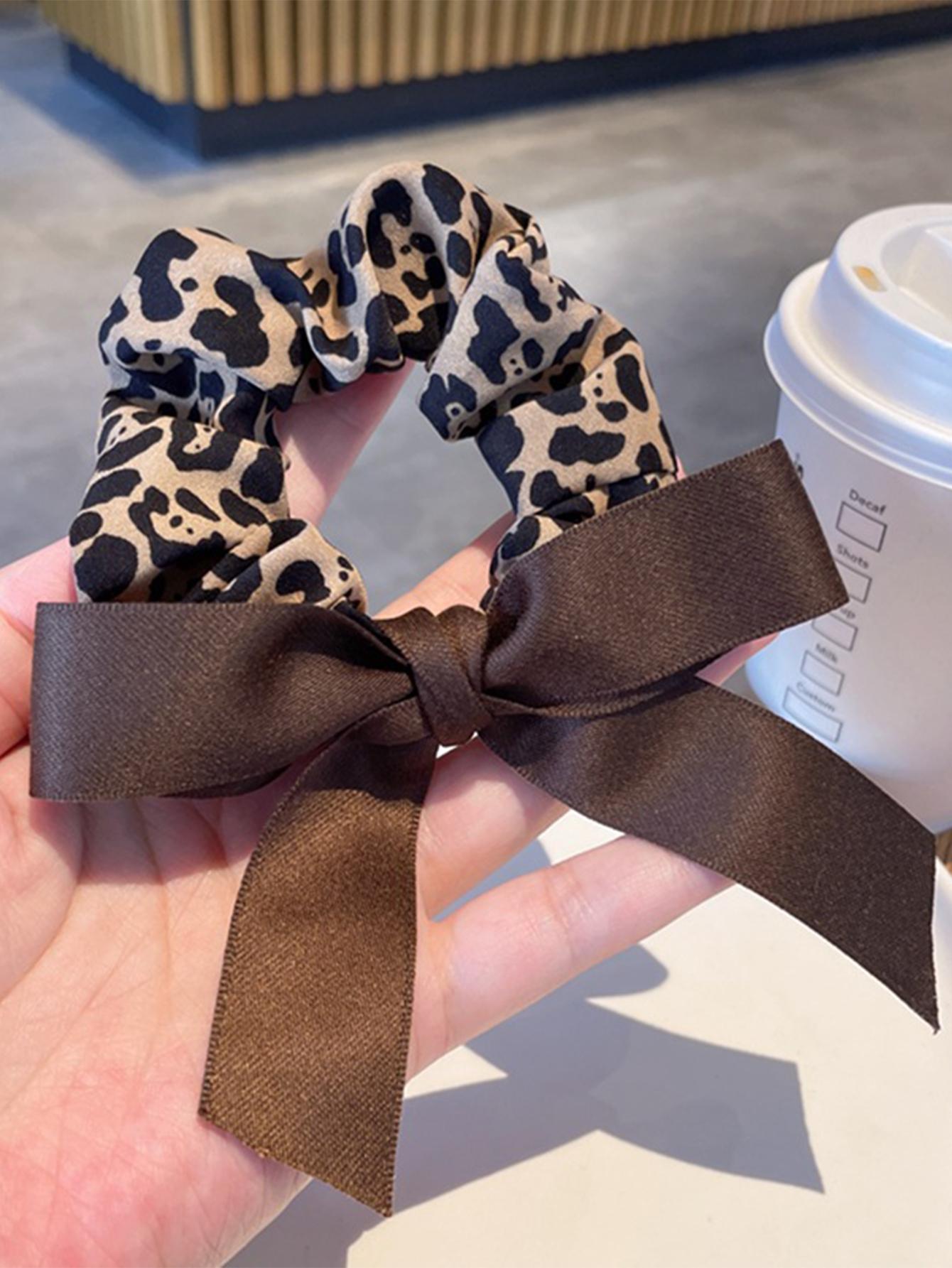 

2 шт. Модные повязки на голову с леопардовым принтом и бантом для женщин, девочек, для вечеринки, аксессуары для волос