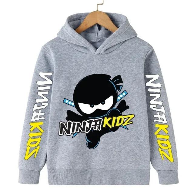 Autumn Children's Clothing Ninja Printed Cartoon Children's Hooded Sweatshirt of High Quality Boys/Girls Pullovers