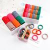 200PCS/Set Elastic Kids Basic Hair Bands Tie 3cm Dark Colors Headwear Don't Hurt Hair Headband Hair Accessories Holder