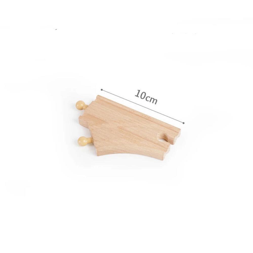 New Wooden Train Track Adapter Rail Building Block Connector Compatible All Brand Wood Railway Wooden Train Track Accessories