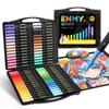 ENMY Black Box Set of Acrylic Art Brush Pens for and Fabric 60-Color Direct-Fill Markers, Water-Based, Skin-Tone Markers, Art, Manga, Fabric,