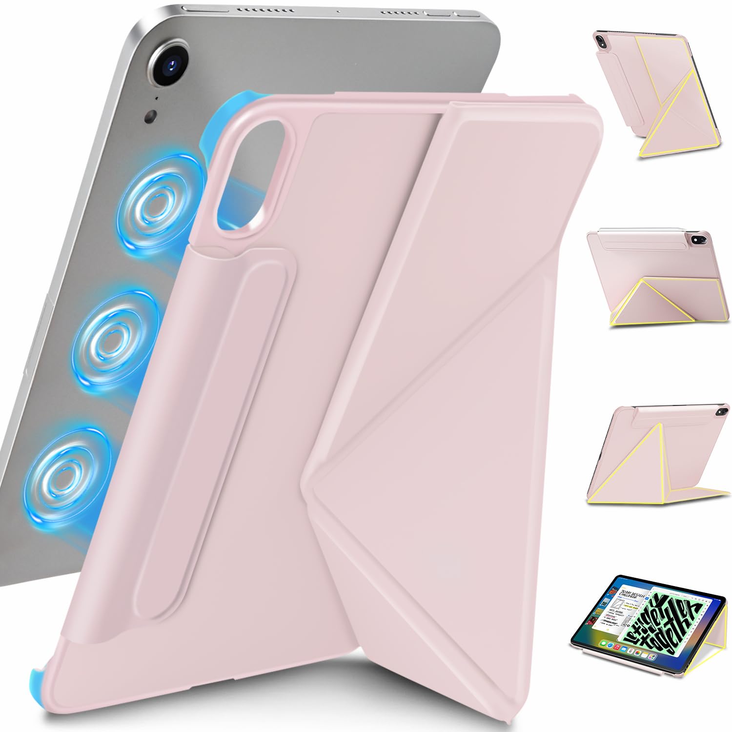 

WONZIR Magnetic Adsorption Case for iPad mini 7 (A17 Pro 2024 7th Generation) and iPad mini 6 (2021 6th Generation) - Lightweight, Ultra-Slim, 8.3-inc