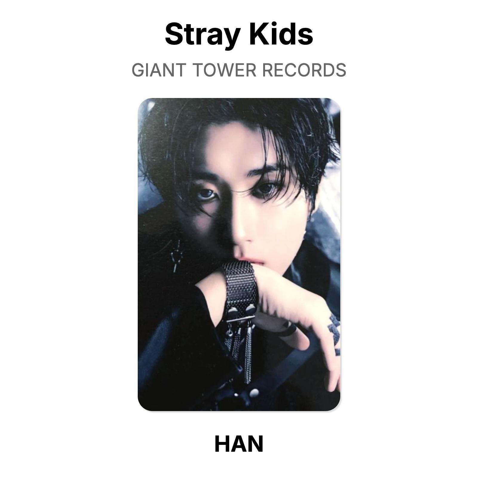 Stray Kids GIANT TOWER RECORDS Official Photocard HAN