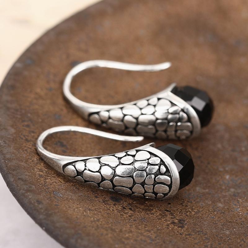 

CAOSHI Unique Vintage Copper Color Dangle Earrings for Women Trendy Ethnic Style Accessories Versatile Party Earrings Zircon