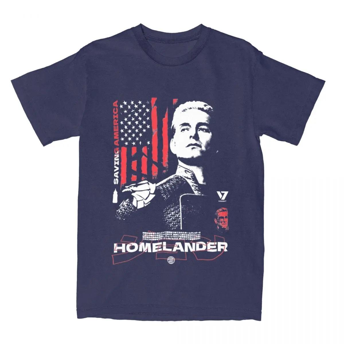 

The Boys Tv Show T Shirt Homelander USA Flag Trending T-Shirts Short Sleeves Tshirt Summer Cotton Best Selling Round Neck soft 4XL