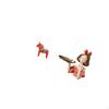 Dalecarlian Horse Princess Resin Statue Ornament Collectible Figurine Modern Art Sculpture
