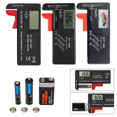 AA AAA Battery Capacity Indicator 18650 Lithium Battery Level Tester Voltage Meter Volt Monitor Detector Storage Box Holder Case
