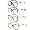 4 Pcs Unisex Reading Glasses Set Anti Blue Light Lenses for Men and Women Stylish Eyewear