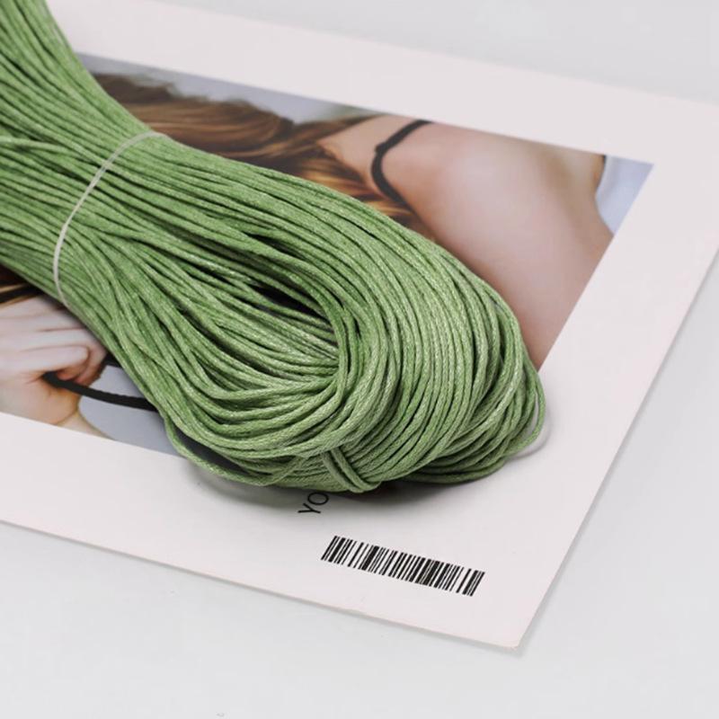 About 45m Wax Thread Cotton Cord Waxed Cotton Braided Rope for Braided Macrame Sewing Tools DIY Handmade Braided Rope Crafts