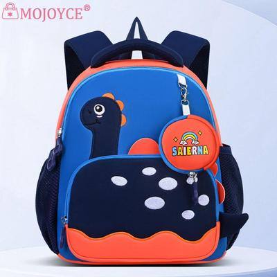 3D Dinosaurier Niedlicher Rucksack Große Kapazität Lässiger Bücherrucksack Mehrere Taschen Weiche Rückenpolsterung Rucksack Reise-Rucksack mit passender Clutch