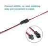 2Pin SM Connector Male 2.2mm/0.09\" Vandesail Wire Connector 22 AWG