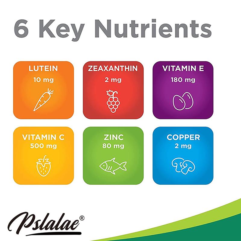 Lutein Complex Capsules, Containing Zeaxanthin and Zinc Extract, Dietary Supplement, Suitable for Both Men and Women.