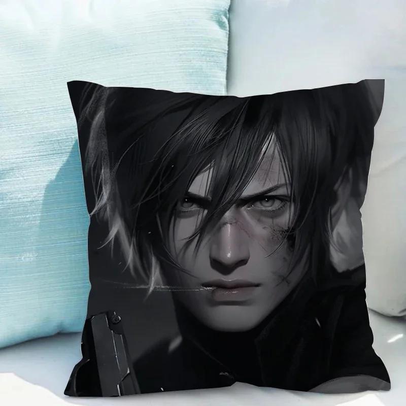 

Леон Кеннеди Диванные подушки Подушки для спальни Подушка для кровати Домашний декор Чехол для современного дивана Украшение Гостиная Короткий плюш 12x12Inch