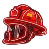 Firefighter Helmet Neon Sign LED Lamp Soft Glow Battery Powered Firefighter Helmet LED Neon Light Wall Art Decoration