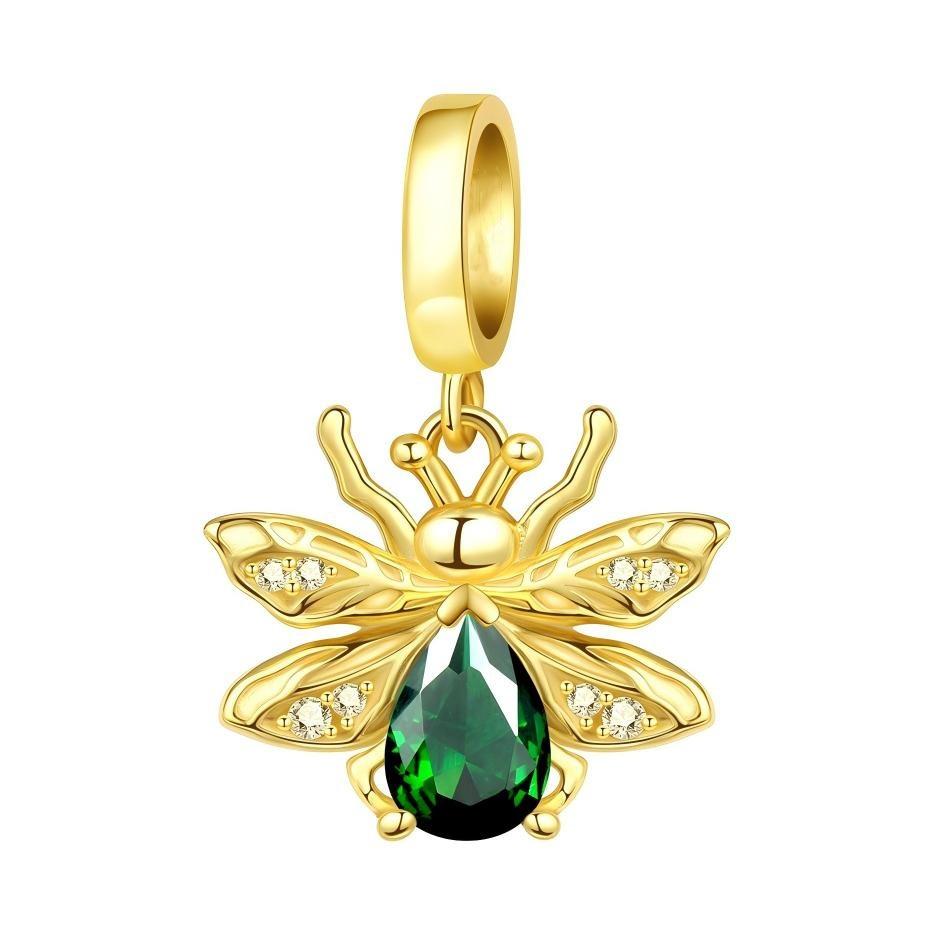 Luminous Firefly Pendant Copper Diy Jewelry Bracelet Necklace Accessories