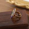 Temperament devil's eye full diamant öppen ring