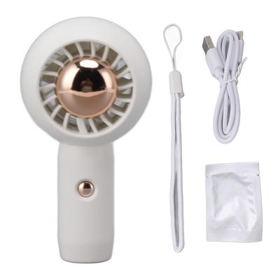 Mini El Fanı Kişisel USB Şarjlı Sessiz Masaüstü Fanı Erkekler Kadınlar için İç Mekan Dış Mekan Beyaz