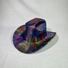 Colorful Western Cowboy Hat One-Word Hat Top Festival Party Party Jazz Hat Felt Top Hat
