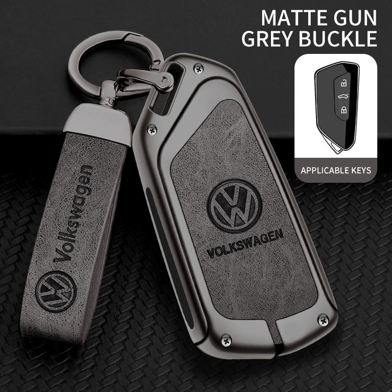 Car TPU Zinc Alloy Key Case Bag Car Key Chain Metal Key Shell for Volkswagen VW GTD Magotan Golf 8 MK8 ID.3 ID.4 ID.6 Accessorie