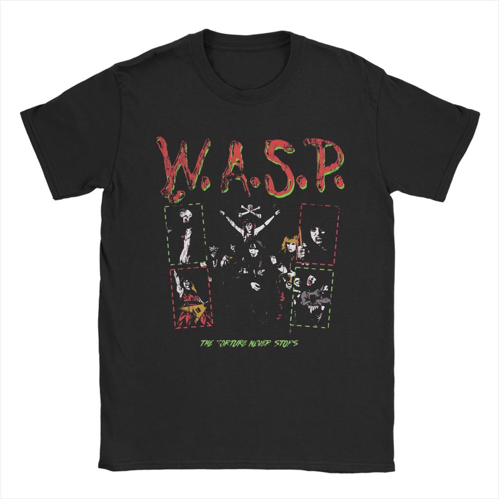 WASP W.A.S.P rock band Graphic T Shirt for Men Women 100% Cotton Tee Shirt Clothing