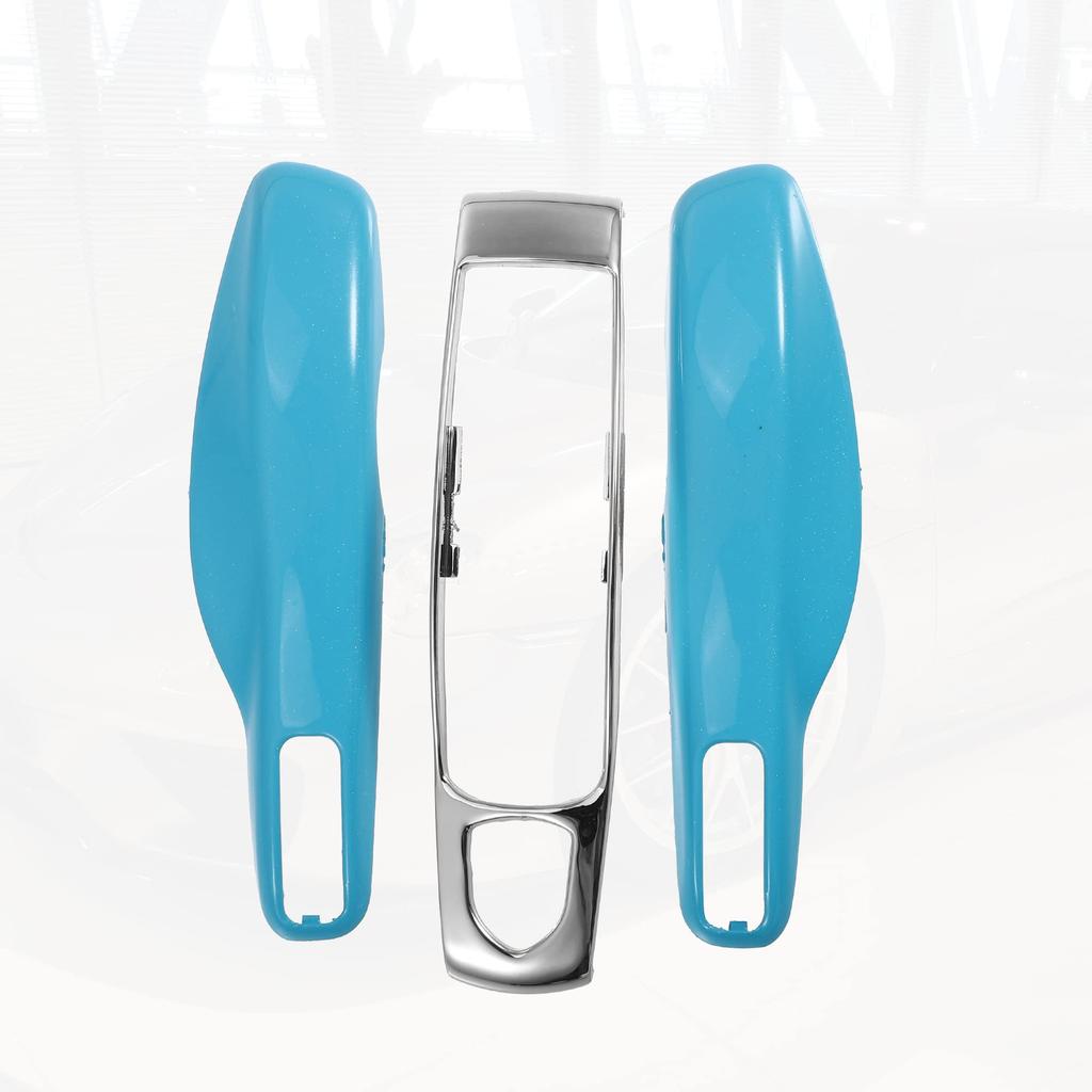 ACROPIX Car Remote Key Cover Case for Porsche and Macan, Blue, 3-Piece Set
