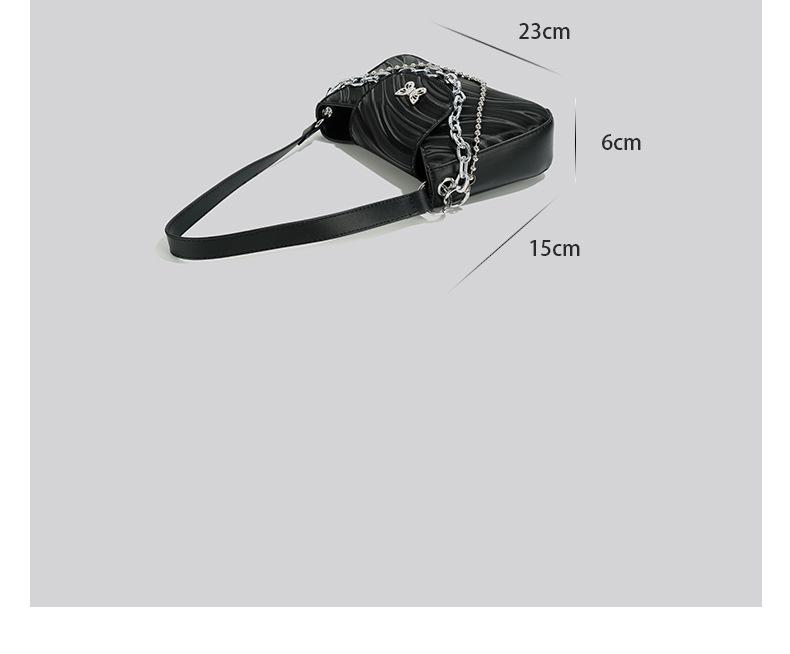 Trendy 2025 Women's Baguette Underarm Bag with High-End Texture and Niche Design