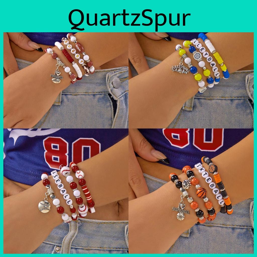 Sportschmuck Geometrische Legierung Handgefertigt Unisex Armband Für Sportbegeisterte