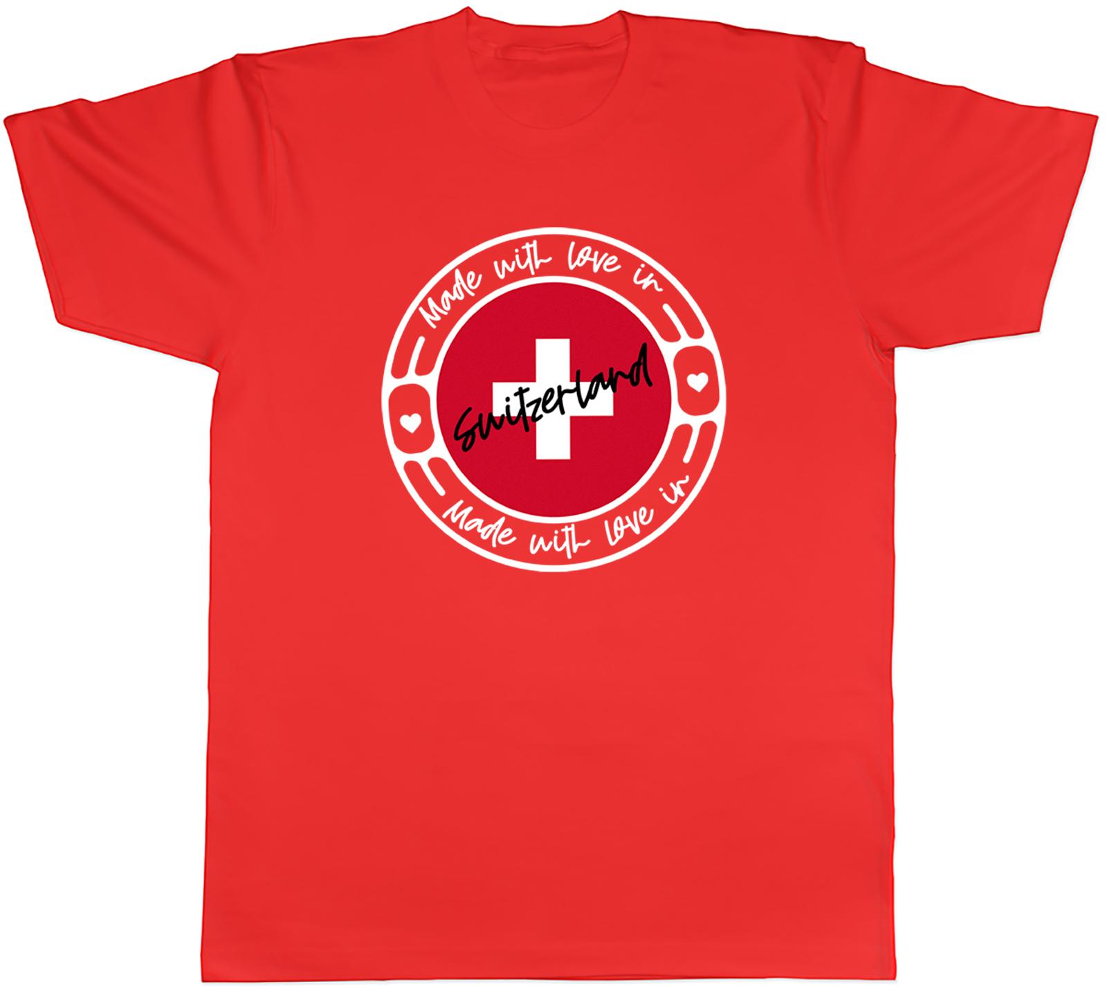 Made With Love In Switzerland Unisexs Unisex TShirt Tee S