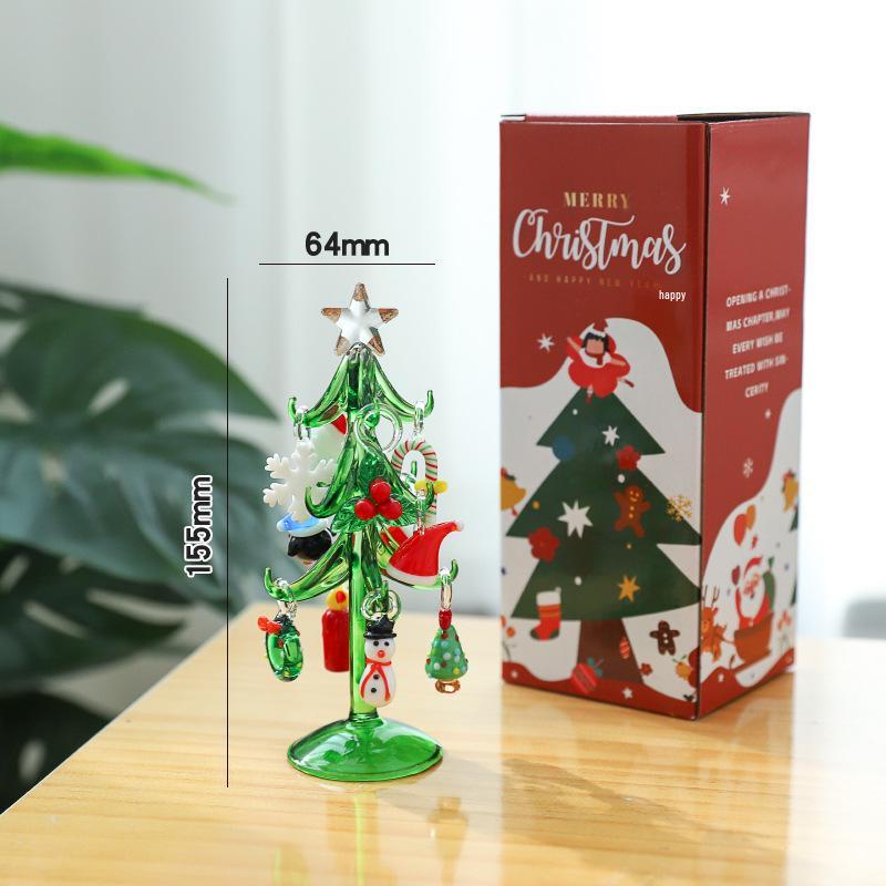 

Креативное мини-стеклянное украшение в виде Деда Мороза для рождественской елки