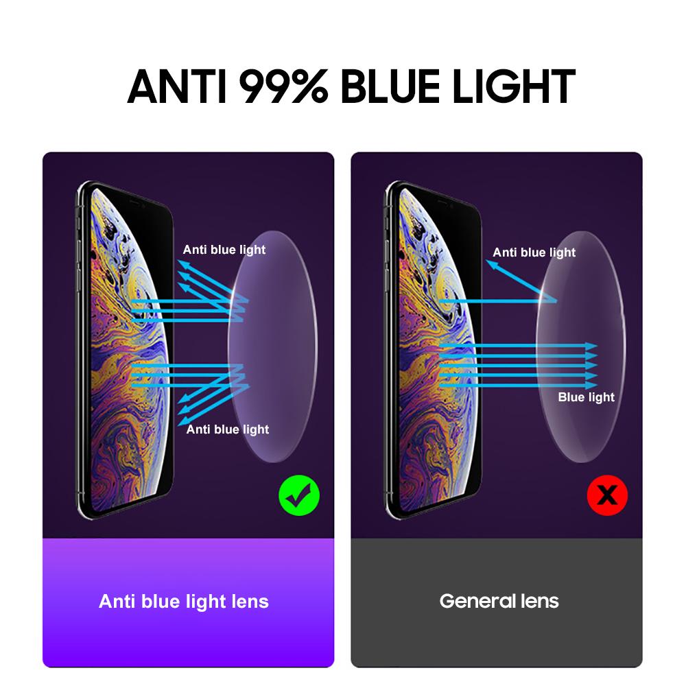 Classic Small Matte Black Transition Glasses Blue Light Blocking Eyeglasses Computer UV400 Photochromic Color Changing Eyewear
