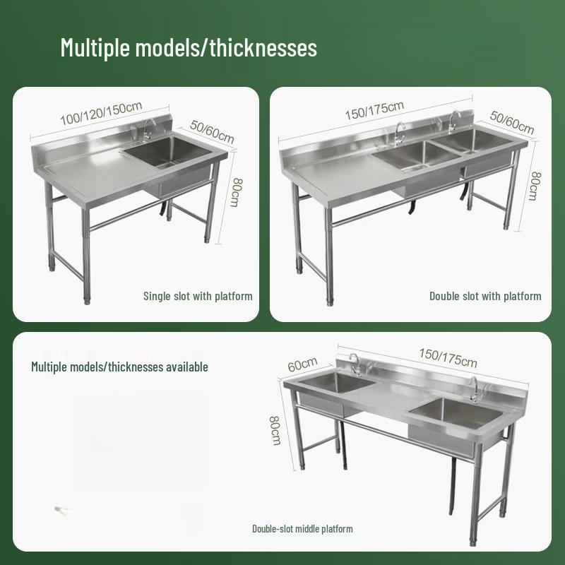 Yuzhuxun Stainless Steel Kitchen Sink with Stand