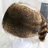 Raccoon Tail Ear Protection Hat Thickened Flat Top Cap High-quality Winter Cap