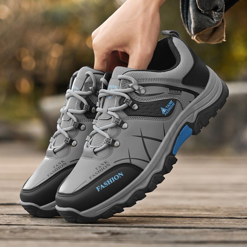 Spring New Hiking Shoes Men's Shoes Breathable Construction Site Work Non-slip Wear-resistant Sports Leisure Work Shoes Men