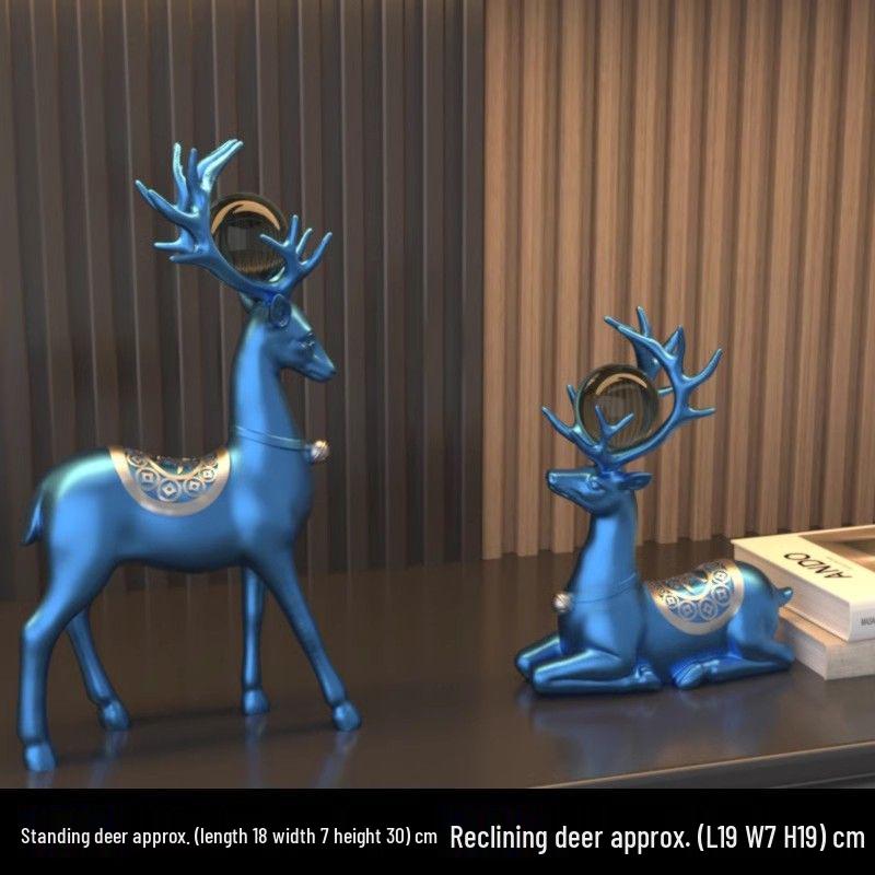 Creative Deer Ornament for Home Decor - Perfect for Living Room, Wine Cabinet, TV Stand, or Entryway Display