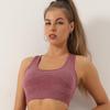 Seamless Polka Dot Racerback Yoga Tank: Women's High-End Sports Bra with Cups.