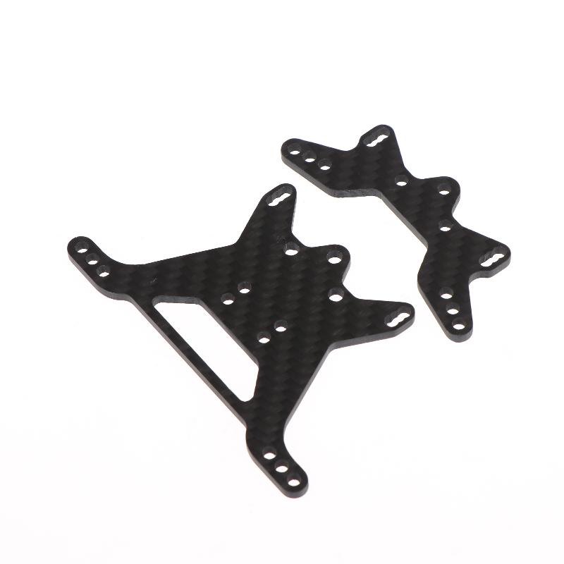 1Set Karbon-Dämpferstrebe Vorne Hinten Für Tamiya Tt-02B 1/10 RC Auto Chassis Teile RC Auto Ersatz Front-Dämpferstrebe