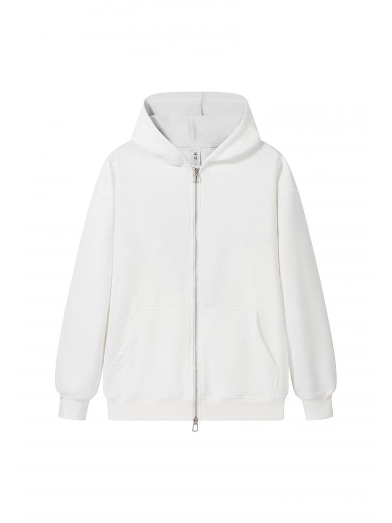 Men’s Autumn Cotton Zipper Hooded Cardigan Sweatshirt - 300g Pure American Cotton Jacket