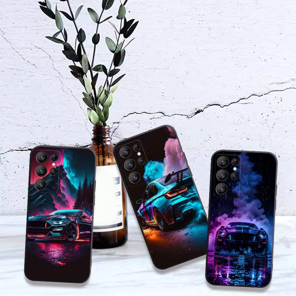 New Sports Car Shape Case For Samsung Galaxy Case S25 S23 S22 S21 S30 S20 S10 Ultra Plus FE TPU Soft Cover