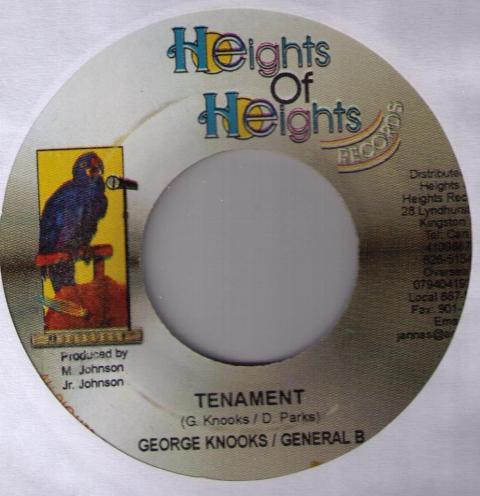 

7inch Record GEORGE NOOKS / GENERAL B - Tenament HH003 Heights Of Heig 2004 Jamaica Reggae, Ska & Dub Used