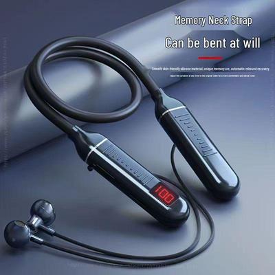 Bluetooth-Nackenbügel-Kopfhörer: K-Song In-Ear mit Digitalanzeige, Lange Akkulaufzeit, Kartensteckplatz, Hohe Klangqualität.