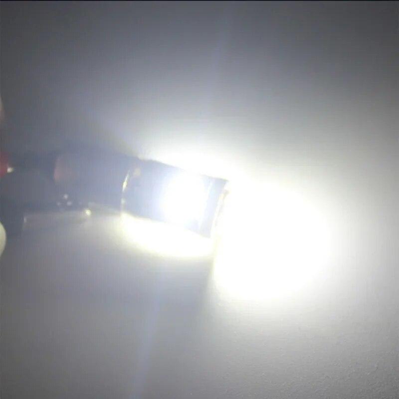 

10 шт. BA9S автомобильные светодиодные лампы CANBUS без ошибок 3030 6 светодиодов для бокового клинового света автомобиля внутренняя сигнальная лампа 12 В универсальная белая BA9S белый