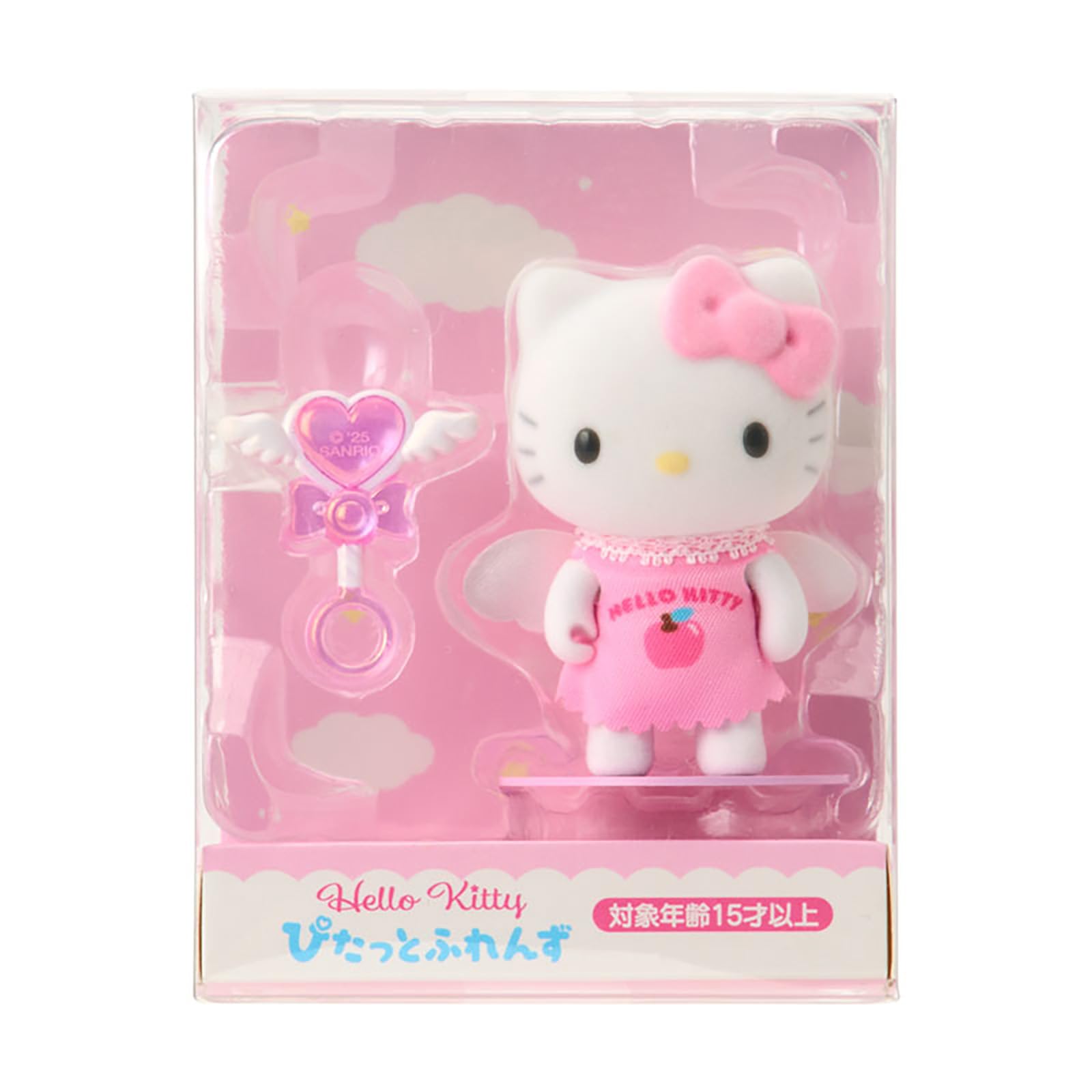 Sanrio Flocked Doll Angel Friends Hello Kitty 396630 (Pitatto Mini)